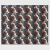 ピレネー素晴らしズウィズサンタクロースフェスティバルクリスマス ラッピングペーパー (フラット)