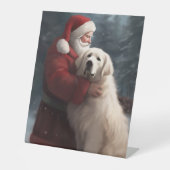 ピレネー素晴らしズウィズサンタクロースフェスティバルクリスマス 台座サイン (正面)