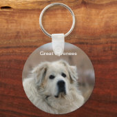 ピレネー素晴らしズキーチェーン キーホルダー (正面)