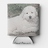 ピレネー素晴らしズスイートパピースケッチ1 缶クーラー (正面)