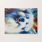 ピレネー素晴らしズドッグアクリルプリント | カラフル ジグソーパズル (横)