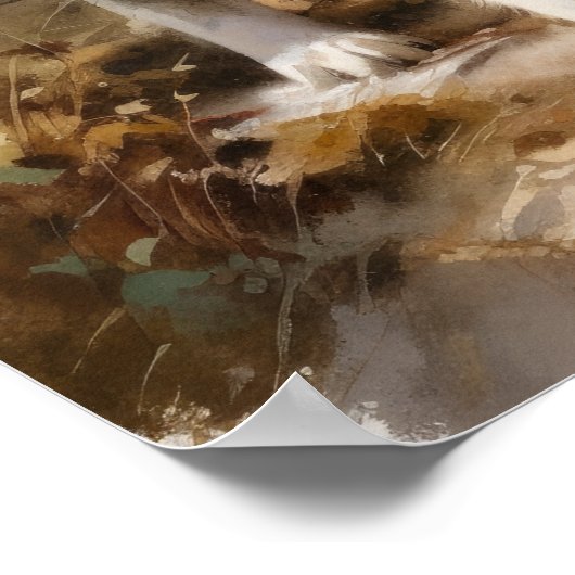 ピレネー素晴らしズドッグアートプリントポスター ポスター (角)