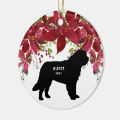 ピレネー素晴らしズドッグクリスマスツリー セラミックオーナメント (左)