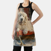 ピレネー素晴らしズドッグクリスマスフェスティバル エプロン (インサイチュ)