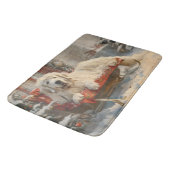 ピレネー素晴らしズドッグクリスマスフェスティバル バスマット (アングル)