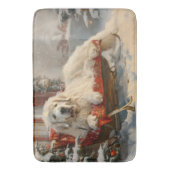 ピレネー素晴らしズドッグクリスマスフェスティバル バスマット (正面縦)