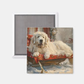 ピレネー素晴らしズドッグクリスマスフェスティバル マグネット (正面/裏面)