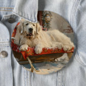 ピレネー素晴らしズドッグクリスマスフェスティバル 缶バッジ (インサイチュ)