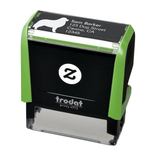 ピレネー素晴らしズドッグブリードシルエット差出人住所 セルフインキングスタンプ (商品)