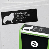 ピレネー素晴らしズドッグブリードシルエット差出人住所 セルフインキングスタンプ