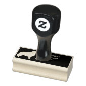 ピレネー素晴らしズドッグブリードシルエット差出人住所 ラバースタンプ (スタンプ)