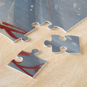 ピレネー素晴らしズドッグライディングオートバイクリスマス ジグソーパズル (側面)