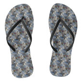 ピレネー素晴らしズドッグライディングオートバイクリスマス ビーチサンダル (ソール)