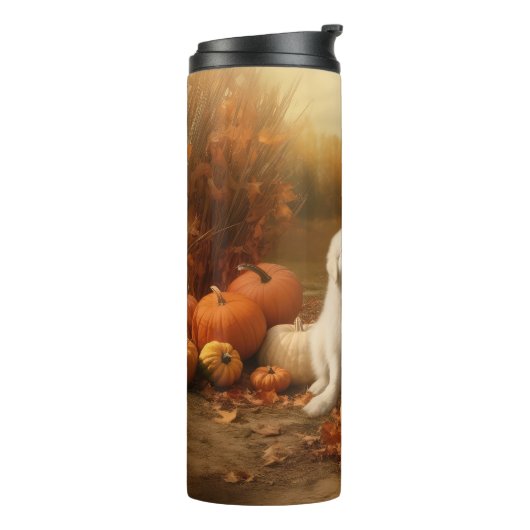 ピレネー素晴らしズパピーオータムデライトカボチャ タンブラー (回転左)