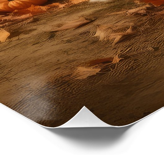 ピレネー素晴らしズパピーオータムデライトカボチャ ポスター (コーナー)