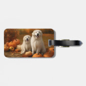 ピレネー素晴らしズパピーオータムデライトカボチャ ラゲッジタグ (裏面横)