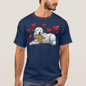 ピレネー素晴らしズピレネー山犬と動物 Tシャツ (正面)