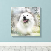 ピレネー素晴らしズホリデーシーン キャンバスプリント (インサイチュ (ウッドフロア))