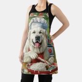 ピレネー素晴らしズホリデーベーキング:フェスティバルクリスマス エプロン (インサイチュ)