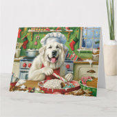 ピレネー素晴らしズホリデーベーキング:フェスティバルクリスマス カード (正面)