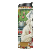 ピレネー素晴らしズホリデーベーキング:フェスティバルクリスマス タンブラー (回転左)