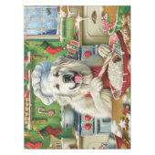 ピレネー素晴らしズホリデーベーキング:フェスティバルクリスマス テーブルクロス (正面)