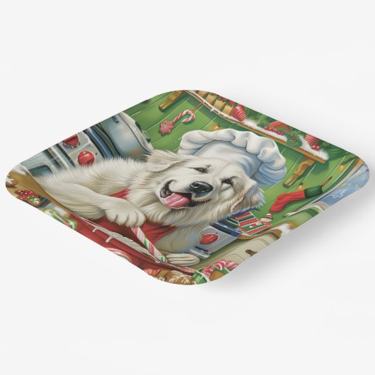 ピレネー素晴らしズホリデーベーキング:フェスティバルクリスマス ペーパープレート (傾斜あり)