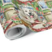 ピレネー素晴らしズホリデーベーキング:フェスティバルクリスマス ラッピングペーパー (ロールコーナー)