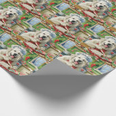 ピレネー素晴らしズホリデーベーキング:フェスティバルクリスマス ラッピングペーパー (角)