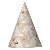 ピレネー素晴らしズポーズとボーンパーティーハット パーティーハット (正面)
