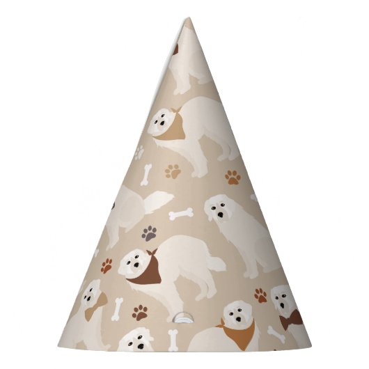 ピレネー素晴らしズポーズとボーンパーティーハット パーティーハット (左)