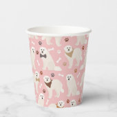 ピレネー素晴らしズポーズとボーン紙カップ 紙コップ (裏面)