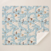 ピレネー素晴らしズポーズアンドボーンズシェルパブランケット シェルパブランケット (正面(横))