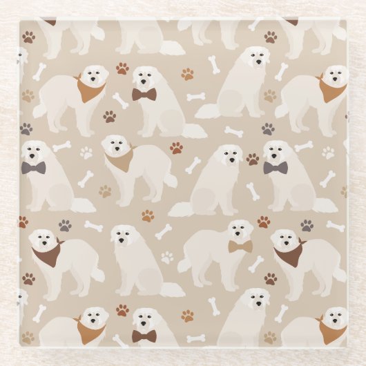 ピレネー素晴らしズポーズグラスコースター ガラスコースター (正面)