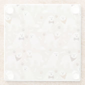 ピレネー素晴らしズポーズグラスコースター ガラスコースター (裏面)