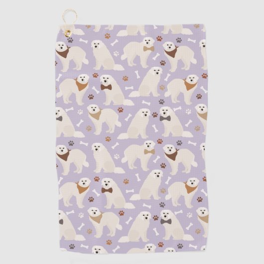 ピレネー素晴らしズポーズゴルフタオル ゴルフタオル (正面)