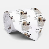 ピレネー素晴らしズ履歴デザイン ネクタイ (ロール)