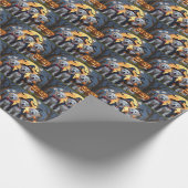 ピレネー素晴らしドッグスパンプキンハロウィンおもしろい ラッピングペーパー (角)