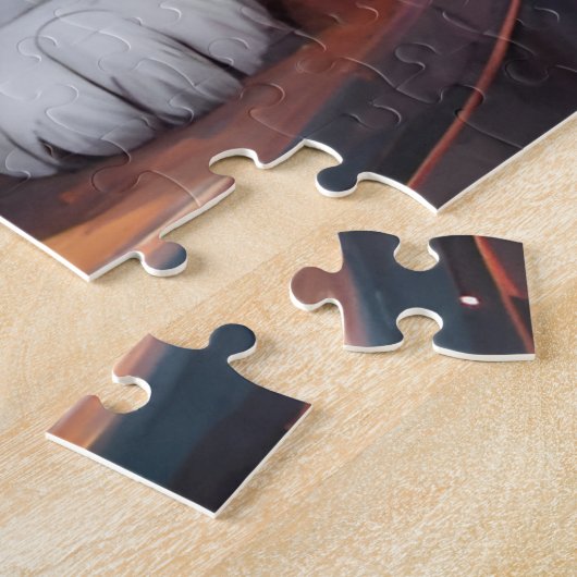 ピレネー素晴らしママとミルクシェイクの子犬 ジグソーパズル (側面)