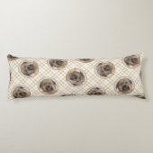 ピレネー絵を描アン・シェパードの長い毛に覆われた犬の芸術 ボディピロー (裏面)