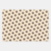 ピレネー絵を描アン・シェパードの長い毛に覆われた犬の芸術 ラッピングペーパーシート (正面)