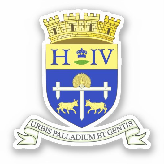 ピレネー・アトランティック州ポーの紋章(フランス) シール (正面)