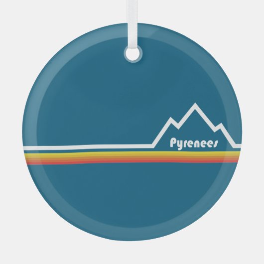 ピレネー ガラスオーナメント (正面)