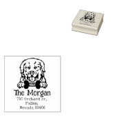 ピレネー・ドッグ差出人住所、 ラバースタンプ (押印)