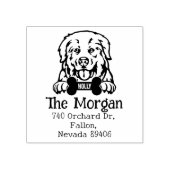 ピレネー・ドッグ差出人住所、 ラバースタンプ (インプリント)