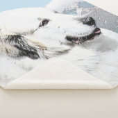 ピレネ素晴らしーズ絵画ズ-オリジナルドッグアート シェルパブランケット (3/4)