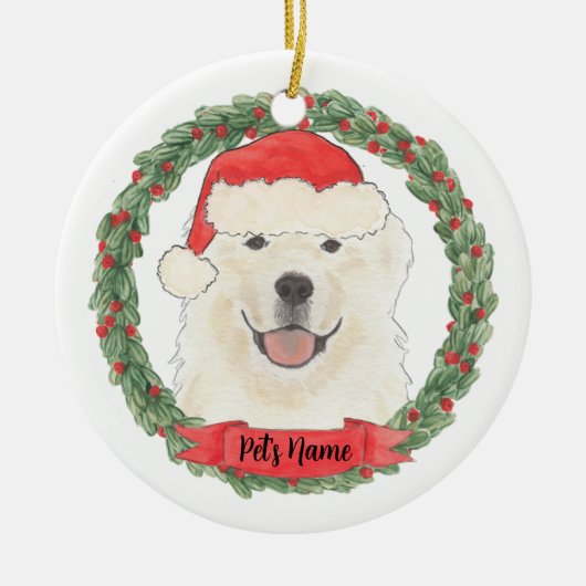 ピレパーソナライズされたネー素晴らしズ セラミックオーナメント (正面)