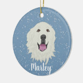 ピレパーソナライズされたネー素晴らしズ セラミックオーナメント (左)