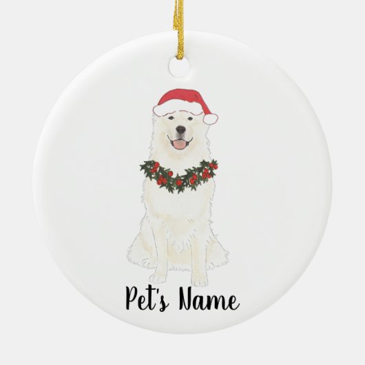 ピレパーソナライズされたネー素晴らしズ セラミックオーナメント (裏面)