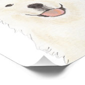 ピレパーソナライズされたネー素晴らしドッグアート フォトプリント (角)